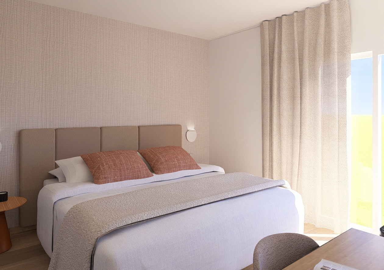 Chambre triple avec terrasse 
